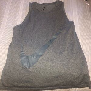 Grey Nike tank top